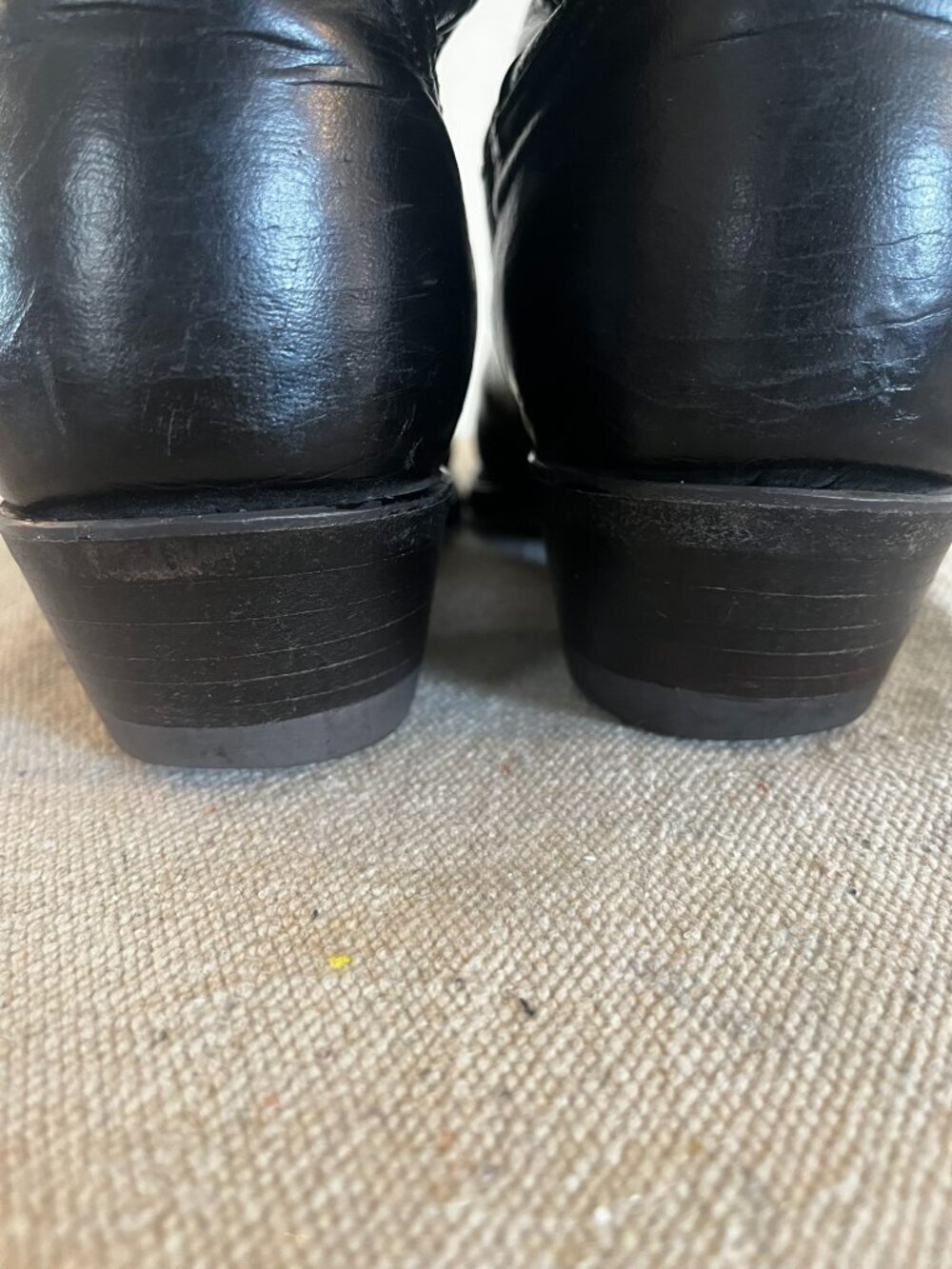 Tony Lama Men's Black Leather Style C9752 Reg C4962 Cowboy Boots Sz 9D - Picture 11 of 13